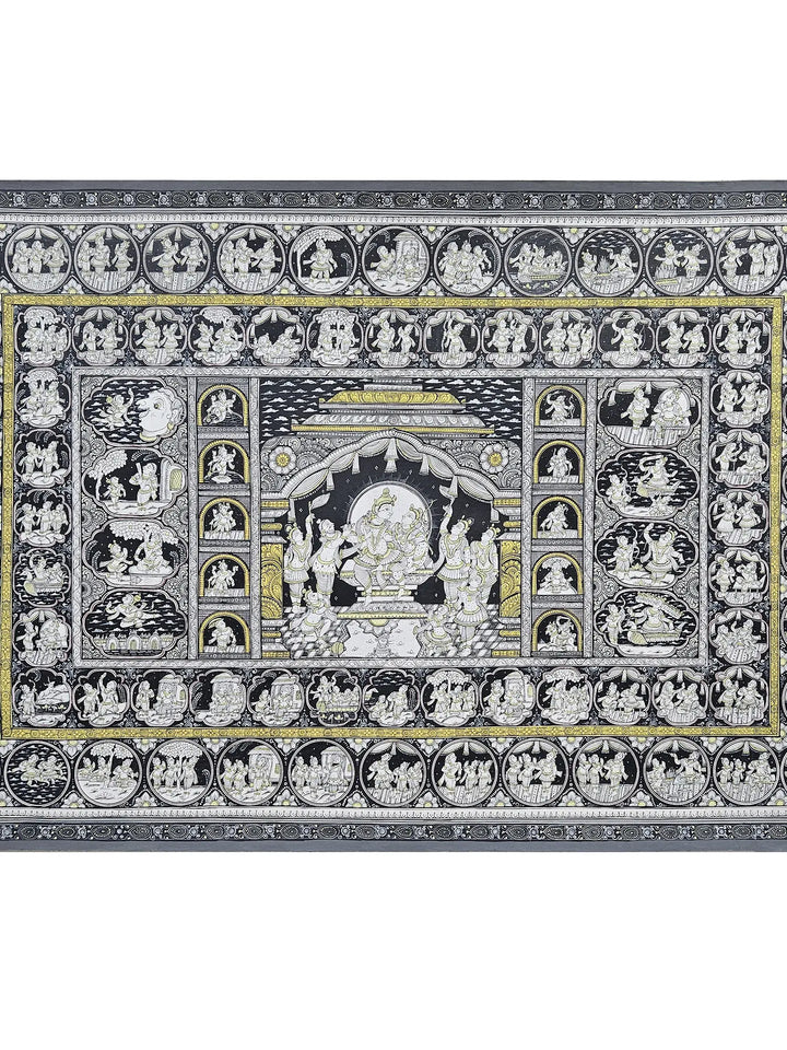Ramayana Pattachitra Painting on Canvas · view 2