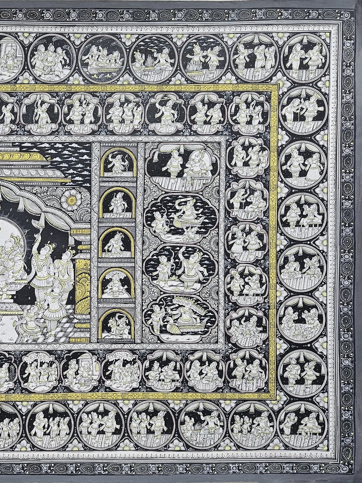 Ramayana Pattachitra Painting on Canvas · view 4