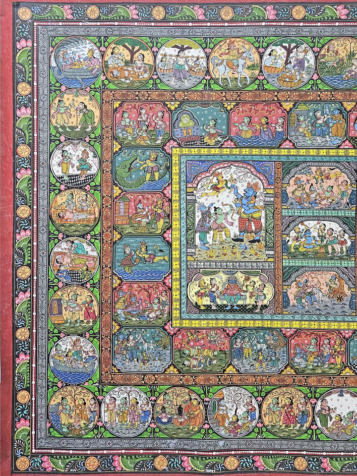 Lord Rama'S Darbar Pattachitra Painting on Canvas · view 4