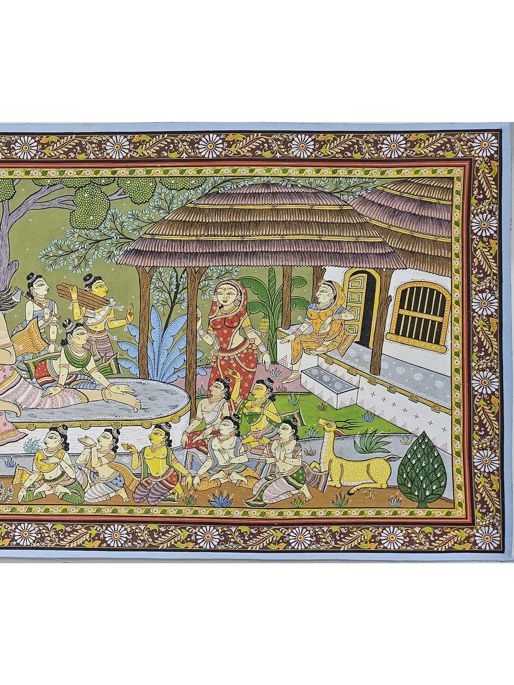 Lord Rama In Gurukul | Pattachitra Painting | By Rabi Behera
