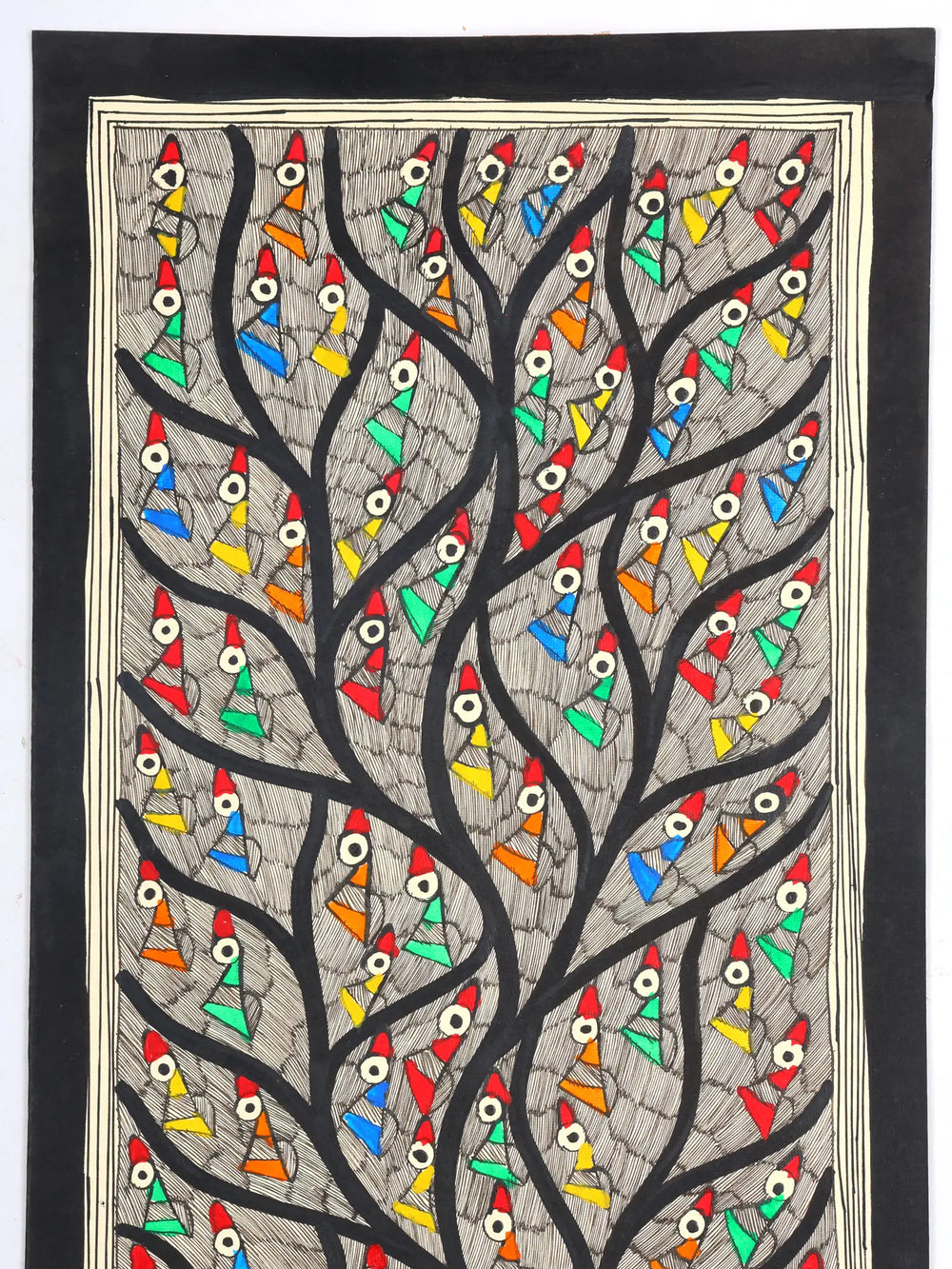 28" Tree of Life with Full of Birds | Madhubani Painting