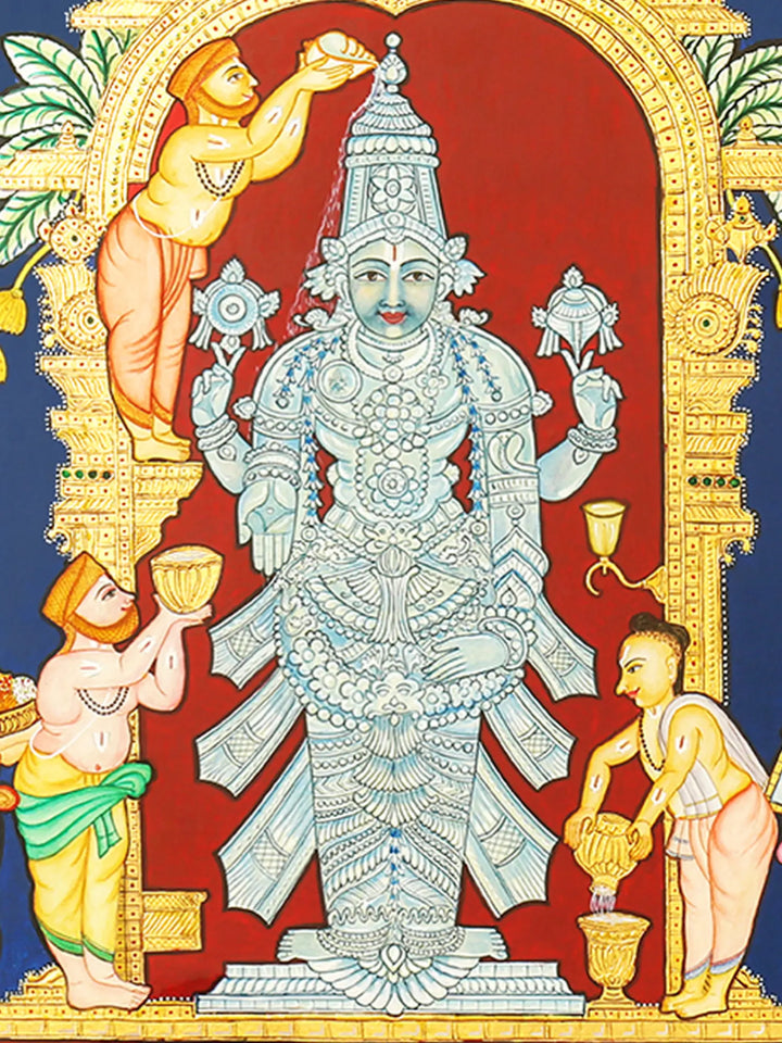 Shri Venkateshvara (Tirupati Balaji) Abhishekam Painting · view 2