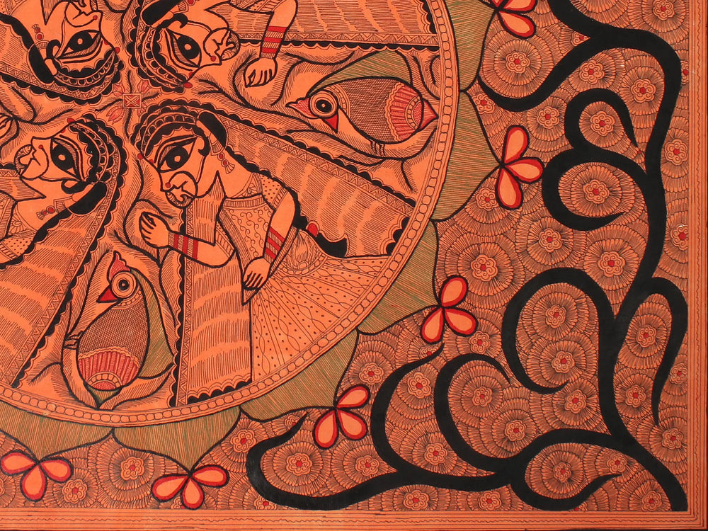 Radharani - Mandala Art | Madhubani Painting