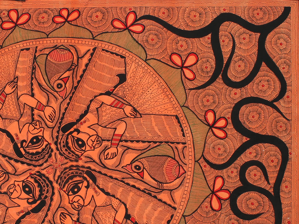Radharani - Mandala Art | Madhubani Painting