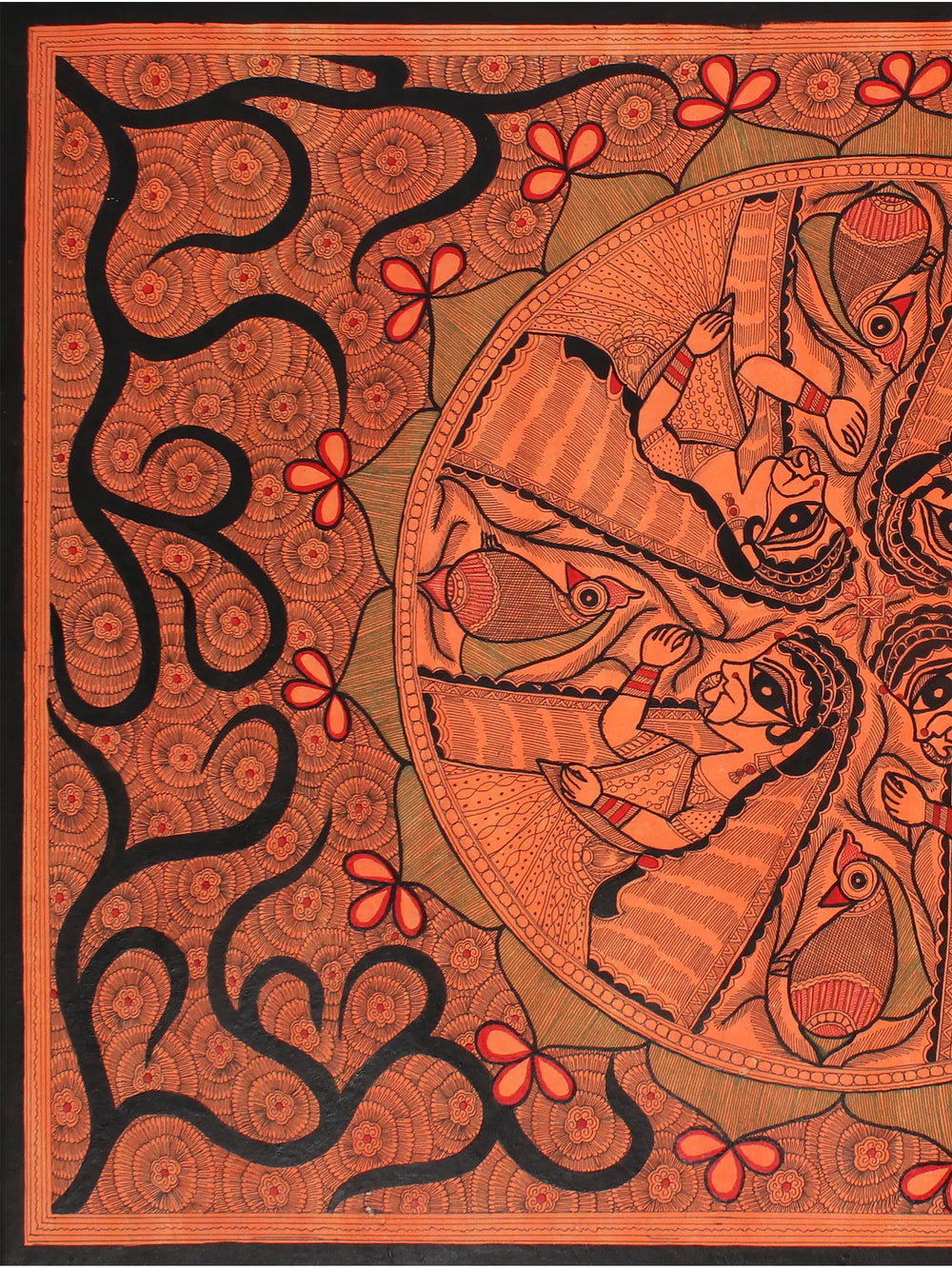 Radharani - Mandala Art | Madhubani Painting