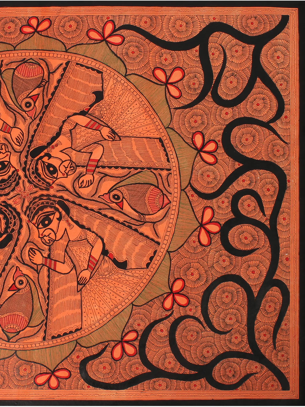 Radharani - Mandala Art | Madhubani Painting