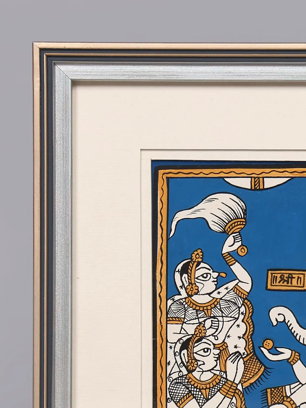 Darbar Ganesha | Framed Traditional Phad Painting