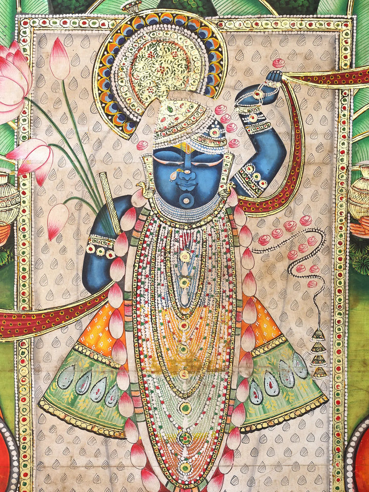 Gopis Worshipping Lord Shrinathji Pichwai Painting · view 4