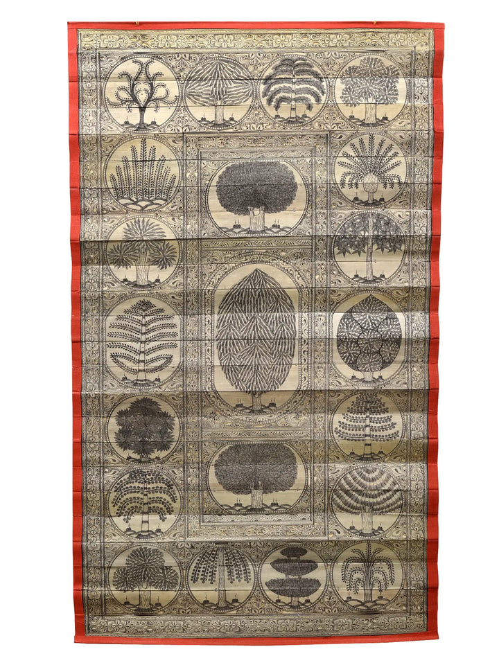 Tree of Life Palm Leaf Painting on Palm Leaf by Rabi Behera · view 1