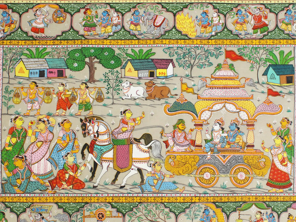 Shri Kirshna Mathura Vijay Stories Painting