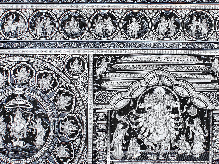 Life of Lord Ganesha Pattachitra Painting on Cloth by Rabi Behera · view 4