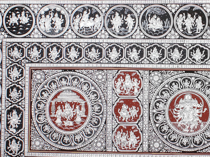 Life of Lord Ganesha Pattachitra Painting on Cloth by Rabi Behera · view 4