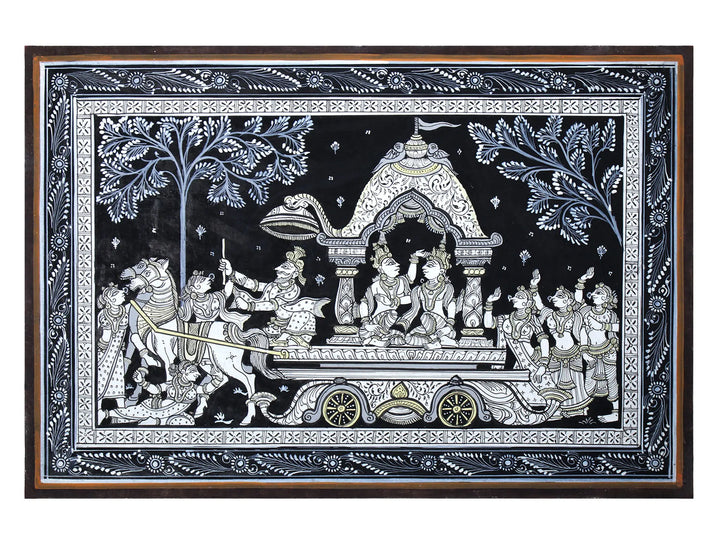 Mathura Vijaya Pattachitra Painting on Cloth by Rabi Behera · view 1