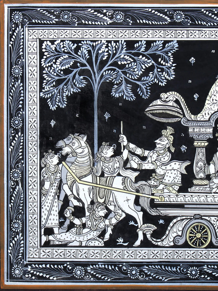 Mathura Vijaya Pattachitra Painting on Cloth by Rabi Behera · view 2