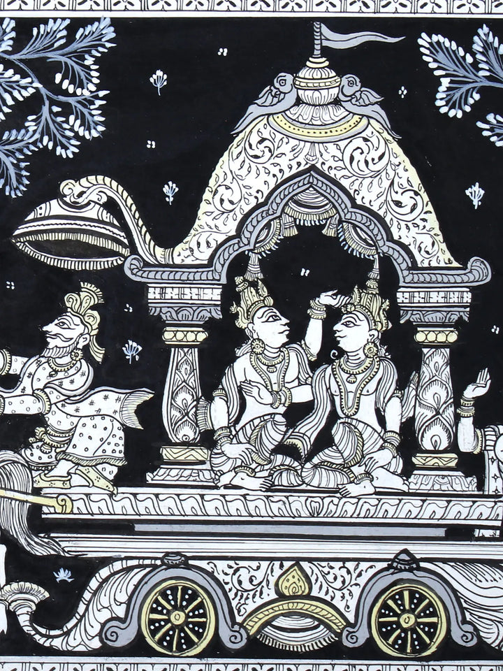 Mathura Vijaya Pattachitra Painting on Cloth by Rabi Behera · view 3