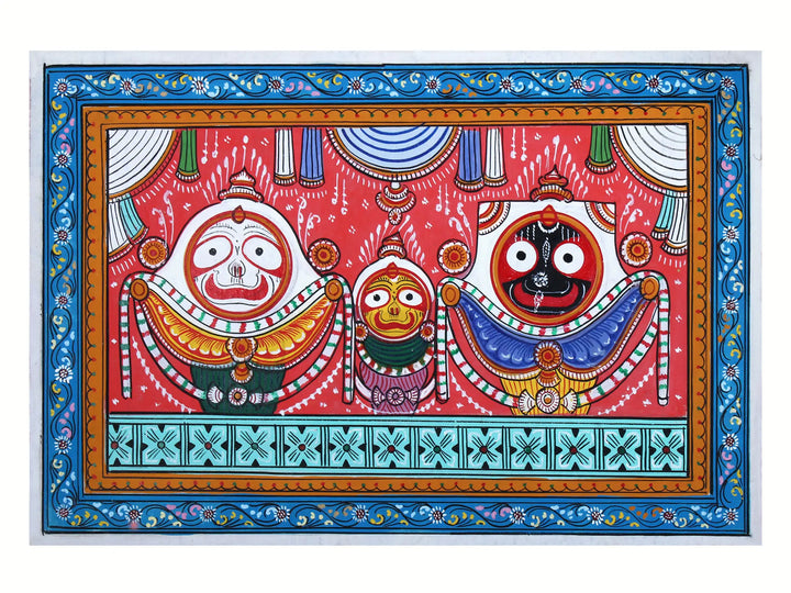 Shri Jagannath Ji Pattachitra Painting on Cloth by Rabi Behera · view 1