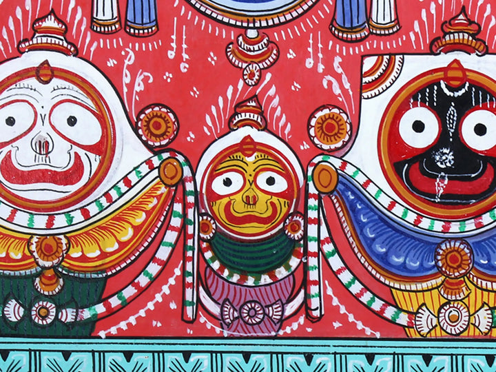 Shri Jagannath Ji Pattachitra Painting on Cloth by Rabi Behera · view 3