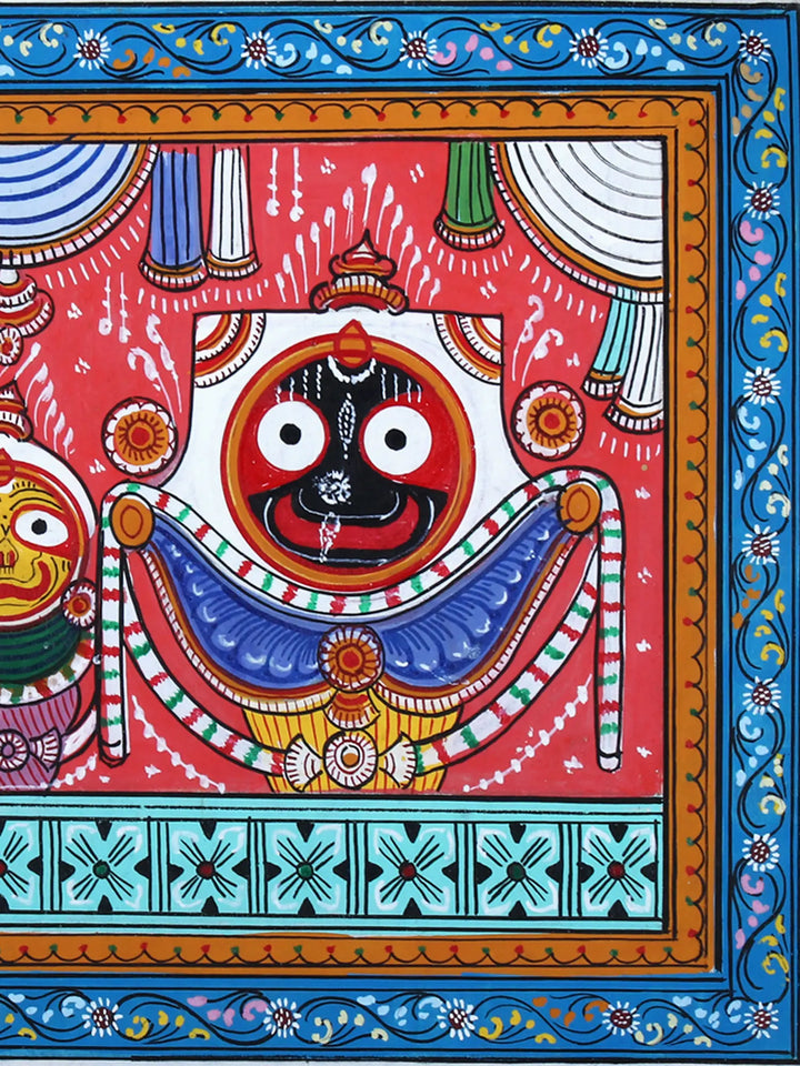 Shri Jagannath Ji Pattachitra Painting on Cloth by Rabi Behera · view 4