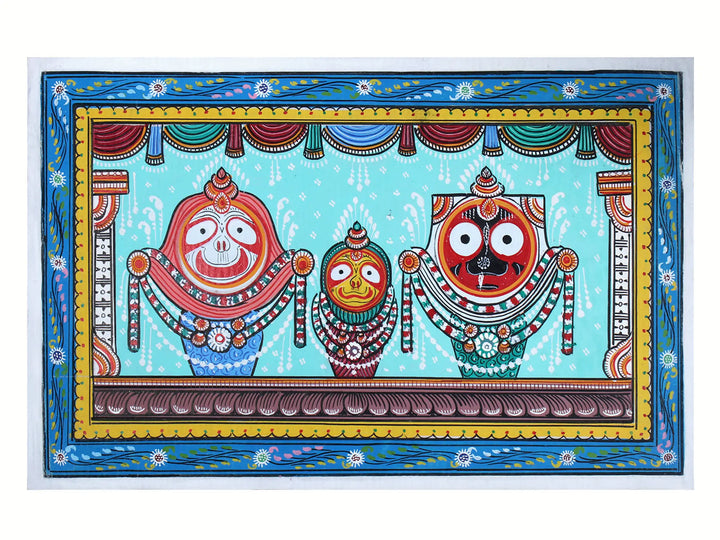 Shri Jagannath Ji Pattachitra Painting on Cloth by Rabi Behera · view 1