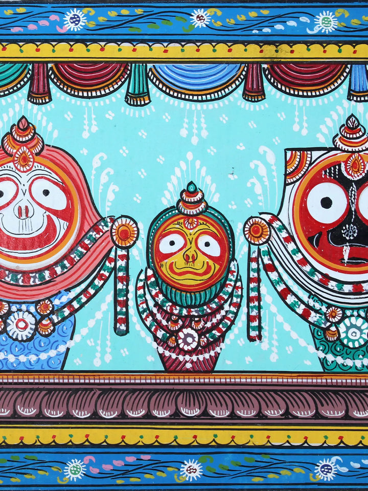 Shri Jagannath Ji Pattachitra Painting on Cloth by Rabi Behera · view 3