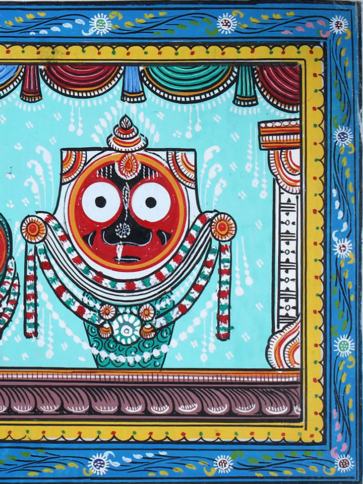Shri Jagannath Ji Pattachitra Painting on Cloth by Rabi Behera · view 4