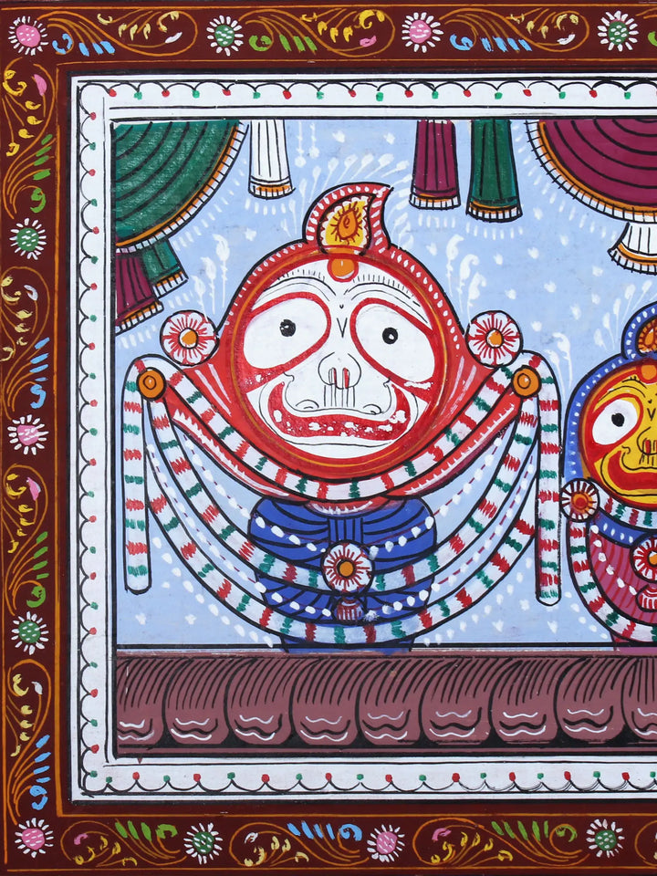 Lord Jagannath Ji Pattachitra Painting on Cloth by Rabi Behera · view 2