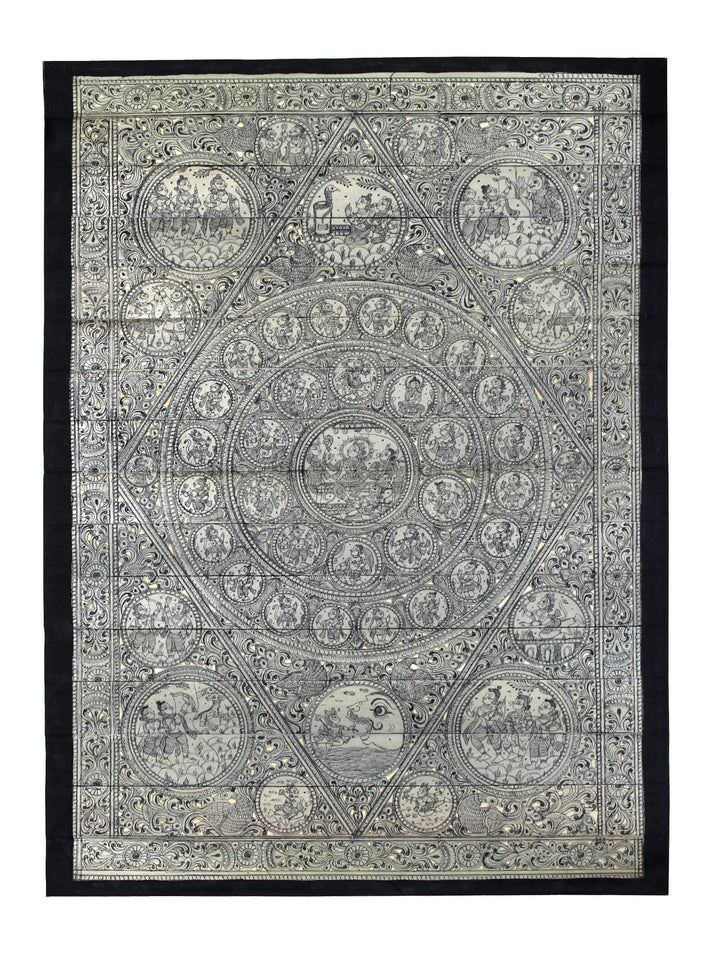 Ramayana (The Story of Lord Rama) Pattachitra Painting on Cloth by Rabi Behera · view 1