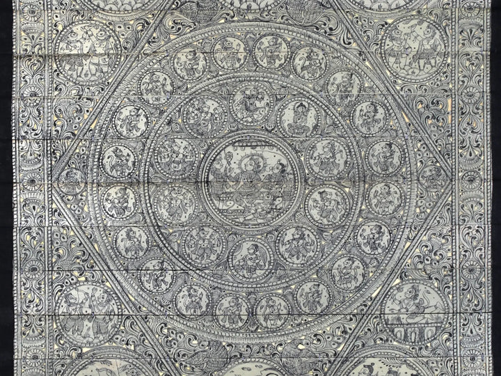 Ramayana (The Story of Lord Rama) Pattachitra Painting on Cloth by Rabi Behera · view 3