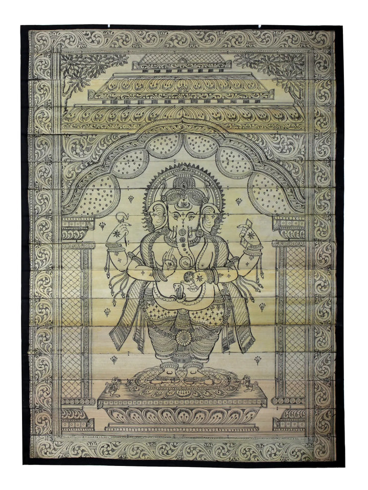 Standing Lord Ganesha Pattachitra Painting on Cloth by Rabi Behera · view 1