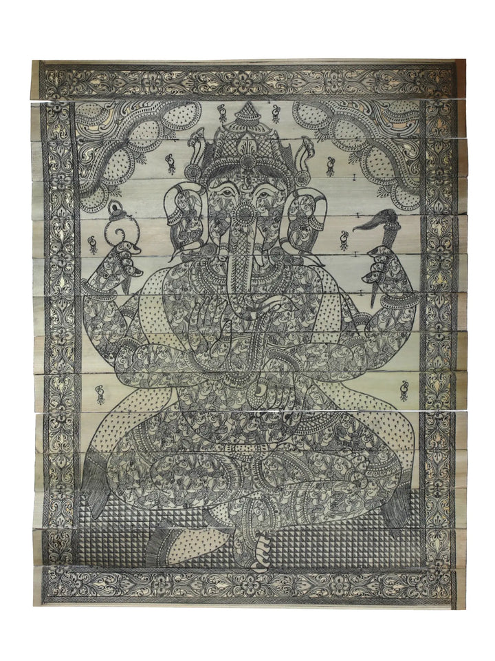 Lord Ganesha Pattachitra Painting on Cloth by Rabi Behera · view 1