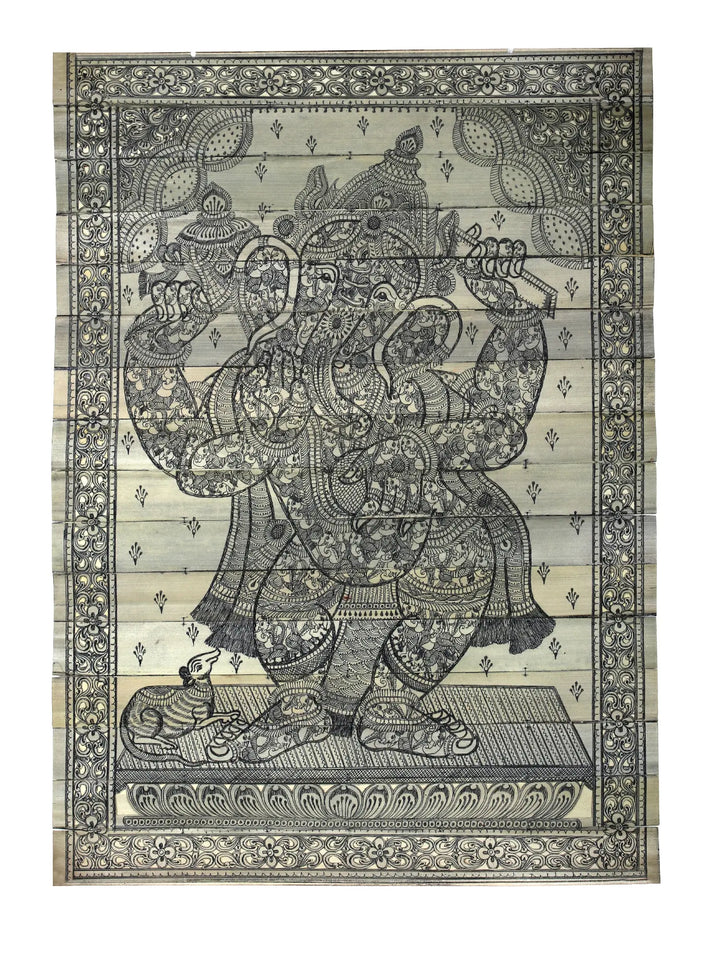 Lord Ganesha Pattachitra Painting on Cloth by Rabi Behera · view 1