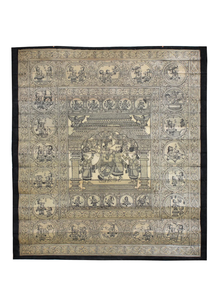Krishna Lila Pattachitra Painting on Cloth by Rabi Behera · view 1