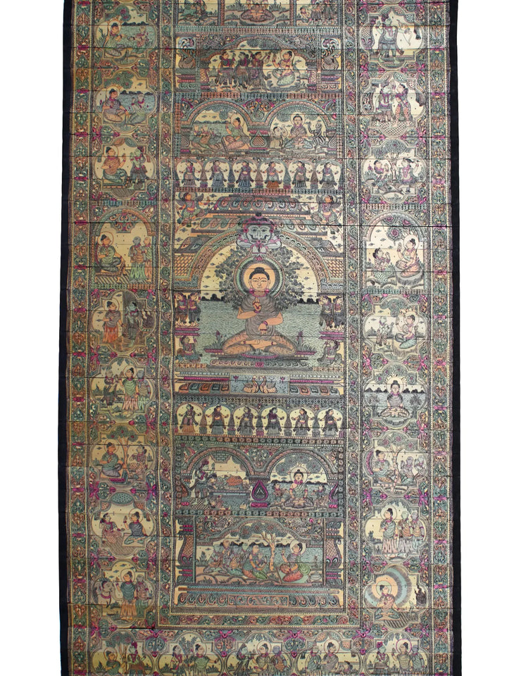 The Story of Gautam Buddha Pattachitra Painting on Cloth by Rabi Behera · view 2