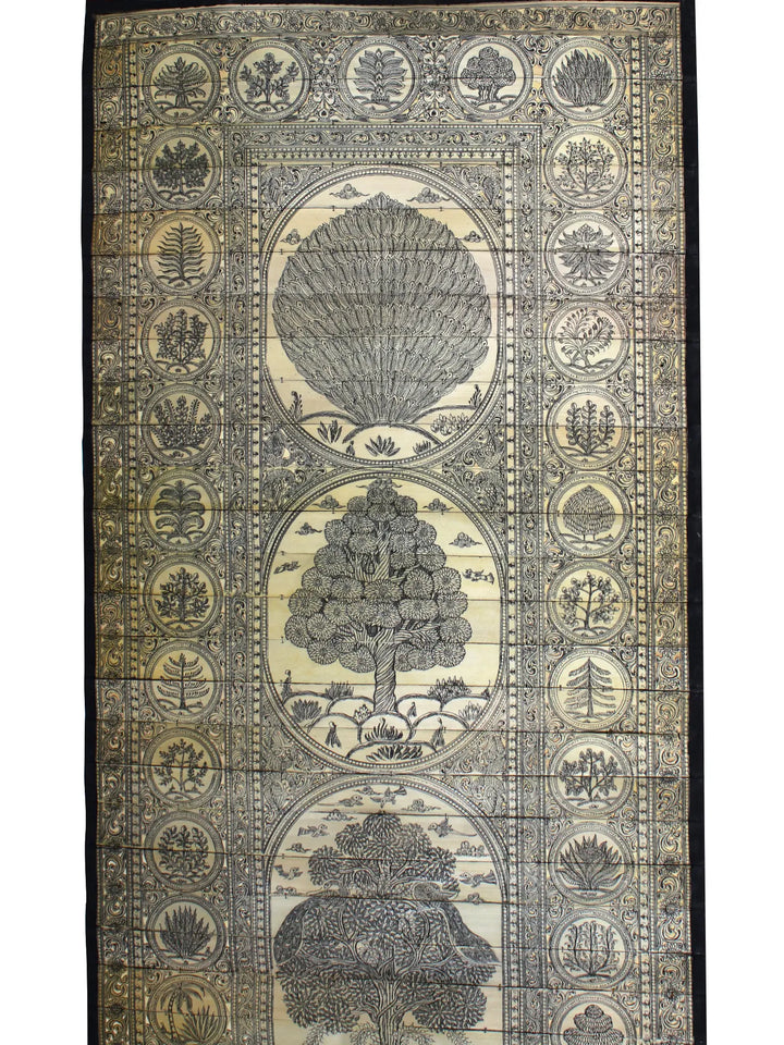 Large Tree of Life Pattachitra Painting on Cloth · view 2