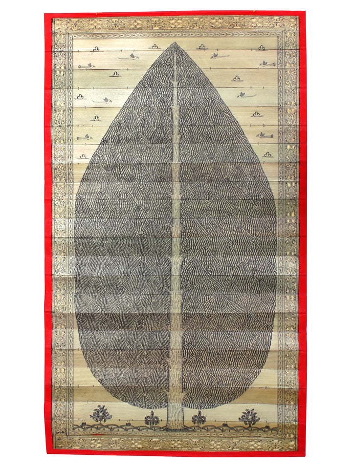 Tree of Life with Birds Pattachitra Painting on Cloth · view 1