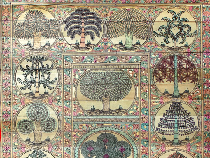 Tree of Life Pattachitra Painting on Cloth by Rabi Behera · view 2