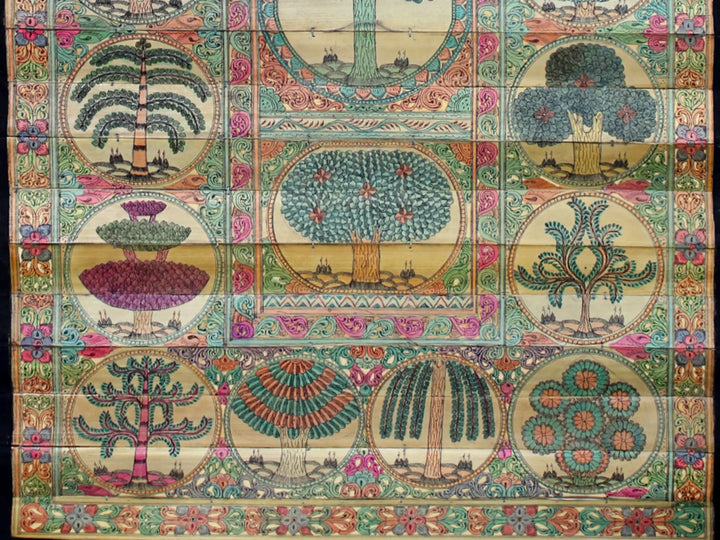 Tree of Life Pattachitra Painting on Cloth by Rabi Behera · view 4