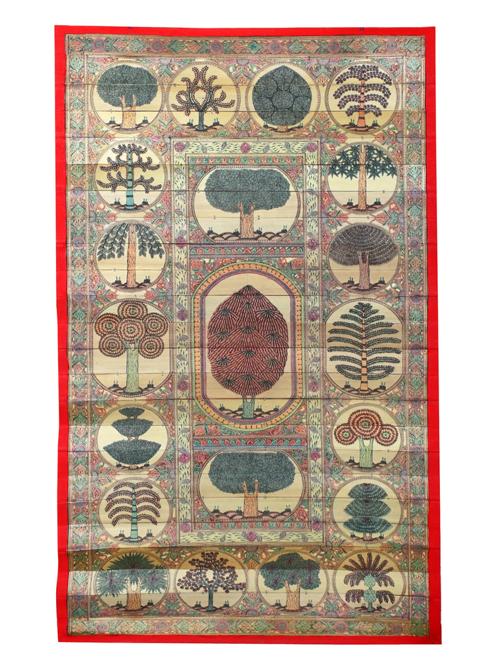 Tree Series 3 Pattachitra Painting on Cloth by Rabi Behera · view 1