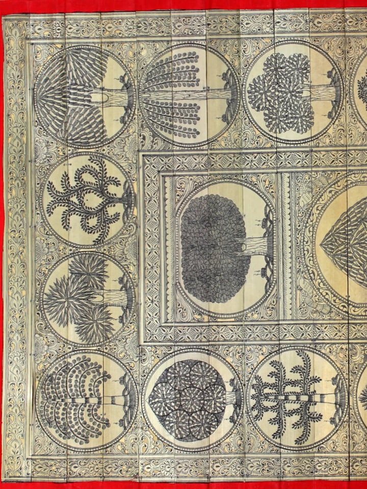 Tree Series 7 Pattachitra Painting on Cloth by Rabi Behera · view 2