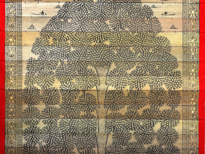 Tree Series 12 Pattachitra Painting on Cloth by Rabi Behera · view 4