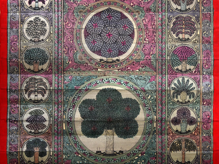 Tree Series 13 Pattachitra Painting on Cloth by Rabi Behera · view 4