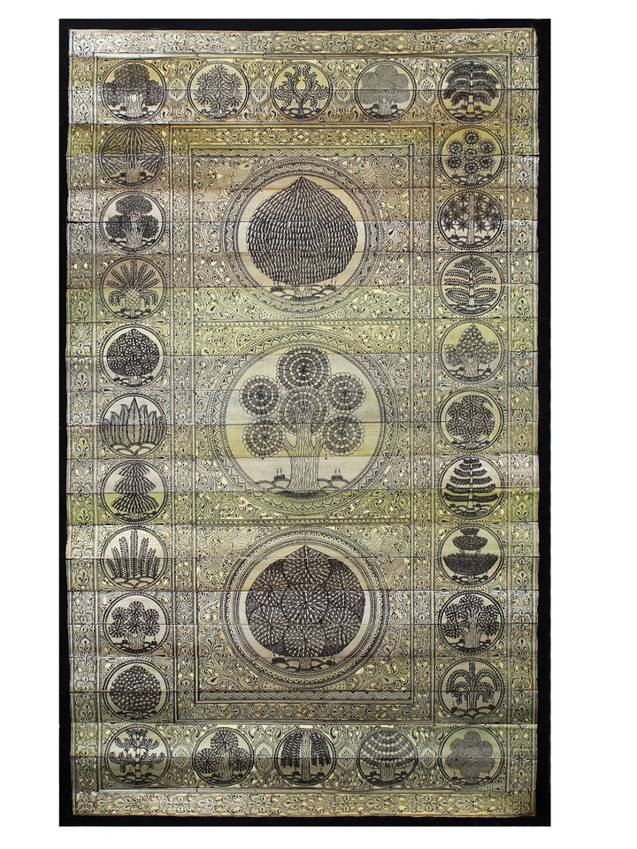 Tree Series 23 Pattachitra Painting on Cloth by Rabi Behera · view 1