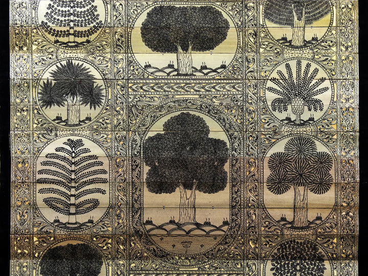Tree Series 28 Pattachitra Painting on Cloth by Rabi Behera · view 4