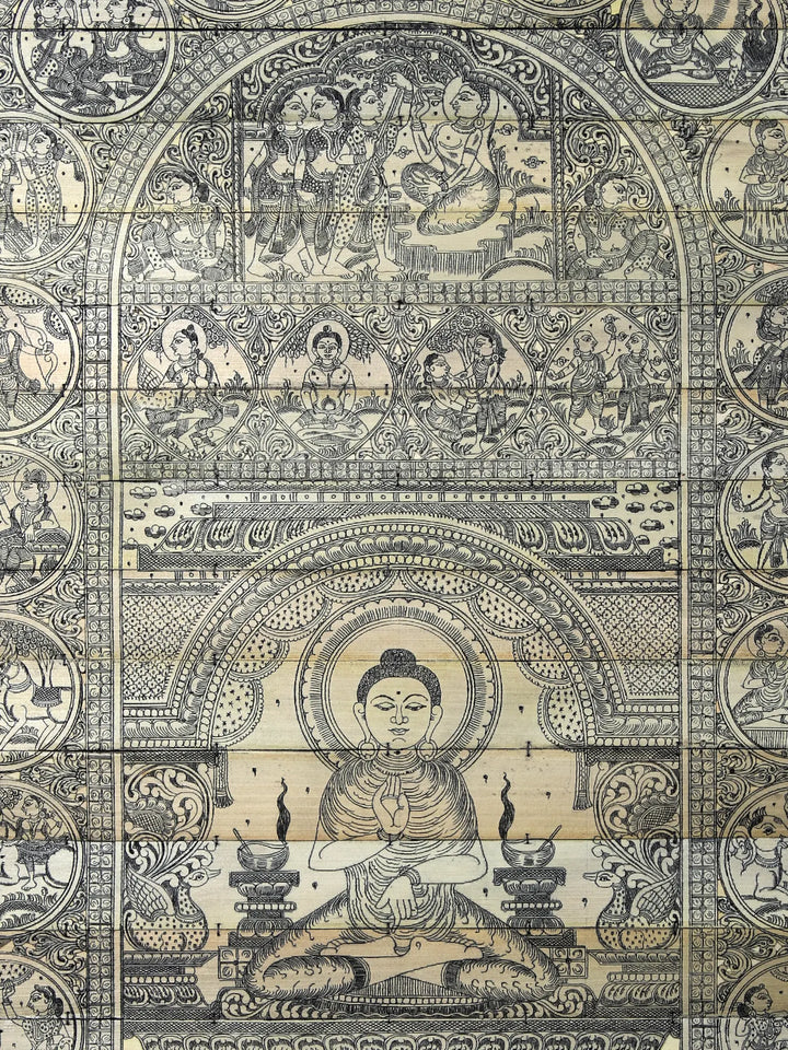 The Story of Gautam Buddha Pattachitra Painting on Cloth by Rabi Behera · view 2