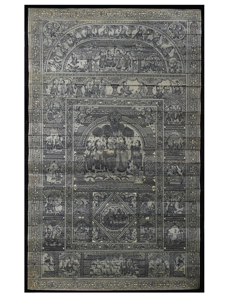 Krishna Lila Pattachitra Painting on Cloth by Rabi Behera · view 1