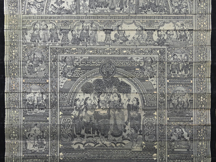 Krishna Lila Pattachitra Painting on Cloth by Rabi Behera · view 4