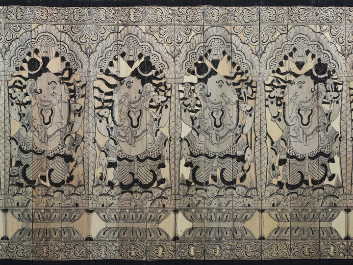 Lord Ganesha Pattachitra Painting on Cloth by Rabi Behera · view 3