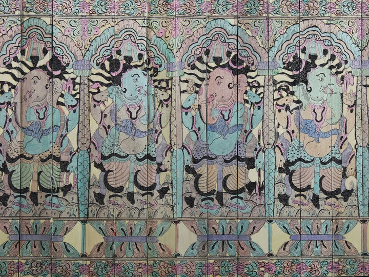 Lord Ganesha Pattachitra Painting on Cloth by Rabi Behera · view 3