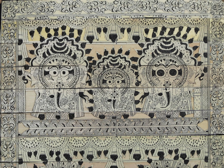 Shri Jagannath Ji Pattachitra Painting on Cloth by Rabi Behera · view 2