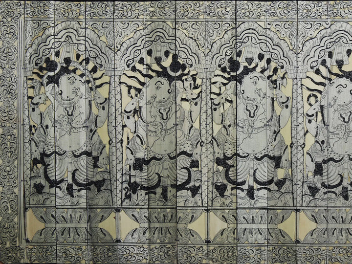 Lord Ganesha Pattachitra Painting on Cloth by Rabi Behera · view 2